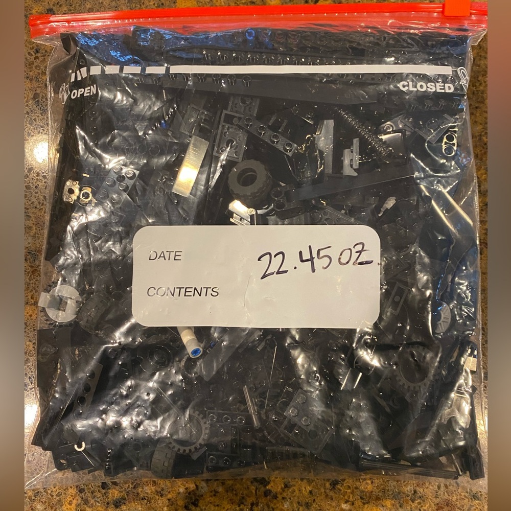 Legos - mixed shape in a gallon bag